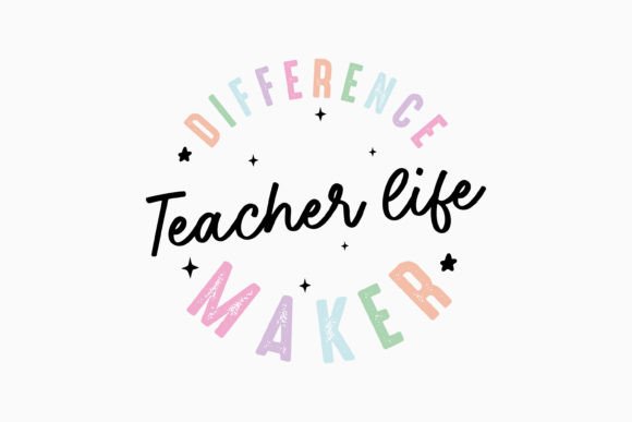 Difference Maker Teacher Life Retro