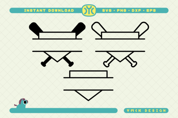 Home Plate Split Monogram SVG Review