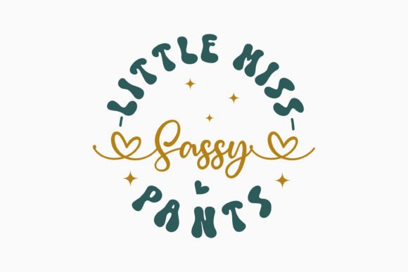 Retro Sarcastic Quote SVG Little Miss Sa