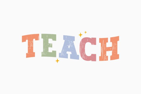Retro Teacher Quote SVG Teach