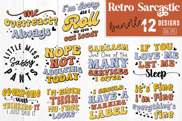 Sarcastic: A Bold Embroidery Design